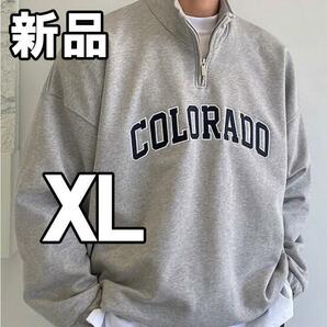 【大人気につき在庫わずか！次入荷未定！最終値下げ！新品未使用】メンズトレーナー　グレー XL　004940XL