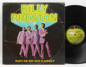 ★良盤 US ORIG LP★BILLY PRESTON/That's The Way God Planned It 1969年 KEITH RICHARDS,ERIC CLAPTON参加 Pro.GEORGE HARRISON 神の掟