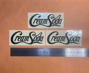  Showa Retro Old cream soda cutting letter sticker cutting sticker waterproof specification dress up custom 