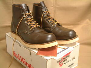 廃盤 箱付! 1999年生産 Style No. 8160 Red Wing Shoes Irish Setter boot Made in U.S.A August 1999 /検 8163 プレーントゥ ガラスレザー