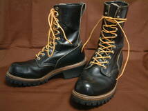 廃盤! 1992年生産 7 1/2E 699 プリント羽タグ ロガー Red Wing Shoes Logger Boots Made in U.S.A August 1992 / 検 2218 2210_画像1