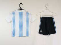 アルゼンチン 代表 2018 ホーム ユニフォーム 上下 セット ジュニア 130cm アディダス ADIDAS サッカー シャツ 子供 キッズ Argentina_画像2