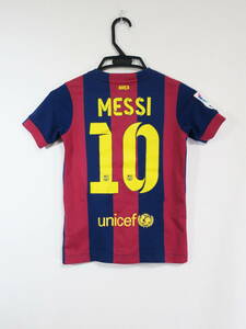 バルセロナ #10 MESSI メッシ 14-15 ホーム ユニフォーム ジュニアXS 130cm ナイキ NIKE Barcelona サッカー シャツ キッズ