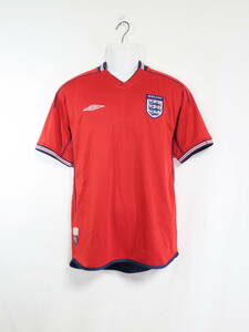 Национальная сборная Англии 2002 Удаленная униформа Umbro Umbro Free Shipping England Soccer Shirt Japan -Korea Кубок мира