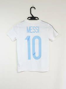 アルゼンチン代表 #10 MESSI リオネル・メッシ プラクティスシャツ ユニフォーム ジュニア 130cm アディダス ADIDAS Argentina Tシャツ