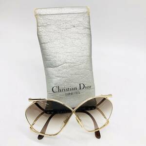 保管品 Christian Dior クリスチャンディオール 2056 41 サングラス MADE IN AUSTRIA レトロ Optyl オプチル マーク付 LUNETTES ケース付