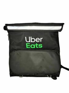 【静0214-50】ウーバーイーツ Uber Eats リュック バッグ 配達バッグ デリバリーバッグ ブラック 現状品 Uber デリバリーバッグ 