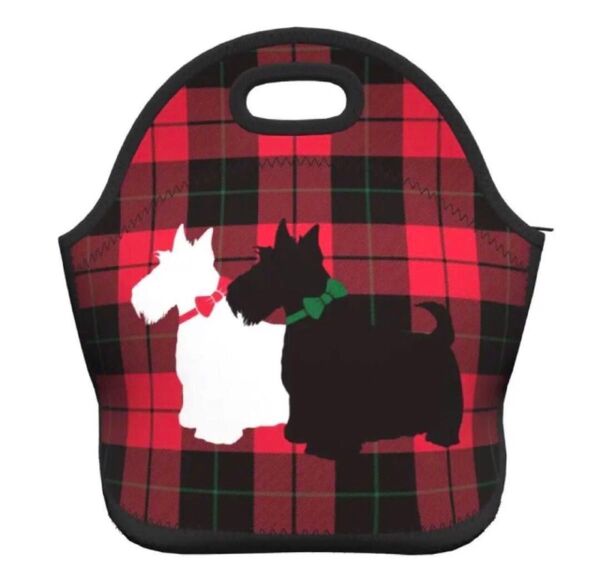 sale☆犬柄 保温保冷バッグ スコティッシュテリア トートバッグにも♪