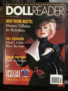 1997年2月号 ページ欠損//ドールリーダー人形雑誌：DOLL READER 英語版／ディズニー、50'sミス・レブロン　HobbyHousePress 長期保管品