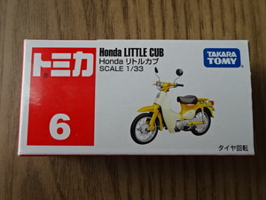 トミカ 赤箱 TOMICA No.6 1/33 Honda LITTLE CUB ホンダ リトルカブ バイク オートバイ 原付 ミニカー Motorcycle Miniature Toy