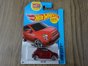 HW Hot WHeeLS FIAT 500 赤メタリック フィアット ホットウィール ミニカー ミニチュアカー Toy car Miniature