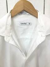 Calvin Klein カルバンクライン コットン長袖シャツ 白シャツ ストレッチ メンズL 良品綺麗_画像10