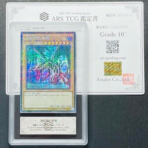 【ARS鑑定 10+】真紅眼の黒竜 Millennium Secret Rare 2019-JPP01 ミレニアムシークレット 遊戯王 鑑定書付き PSA BGS ARS ARS10＋ 鑑定品 