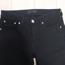 RED CARD 【レッドカード】 30th Anniversary Amkle Slim Tapered ブラックデニムパンツW25 (56303)日本製_画像4