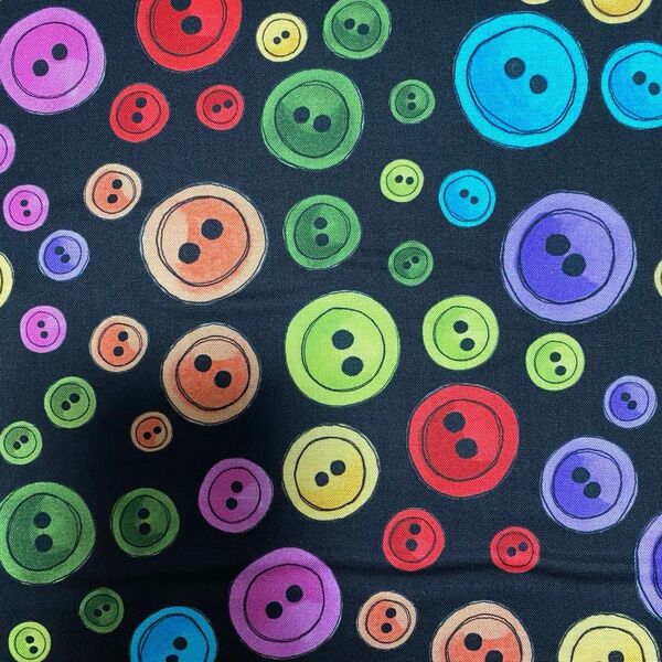 ロラライハリス生地 Button Button110×45