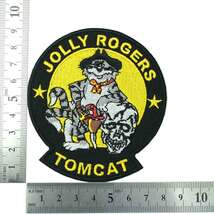 アイロンワッペン TOM CAT ミリタリー CAT ネコ トムキャット ドクロ JOLLY ROGERS 簡単貼り付け アップリケ 刺繍 裁縫 _画像2