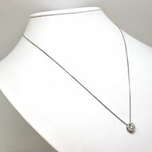 ◆Pt900/Pt850天然ダイヤモンドネックレス◆F 約4.2g 約46.0cm diamond jewelry necklace EF0/EF0_画像3