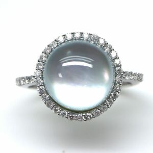 ◆K18 天然ダイヤモンド/天然石リング◆F 約3.5g 12号 3.5mm珠 diamond ジュエリー ring 指輪 EB8/EB8