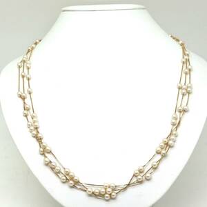 TASAKI(田崎真珠)◆K18本真珠ネックレス◆F 約21.7g 約60.0cm pearl パール jewelry necklace ジュエリーEC0/EF5