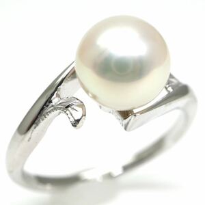 MIKIMOTO(ミキモト)◆K18 アコヤ本真珠リング◆F 約2.8g 10号 7.0mm珠 pearl ジュエリー ring 指輪 EA5/EA7