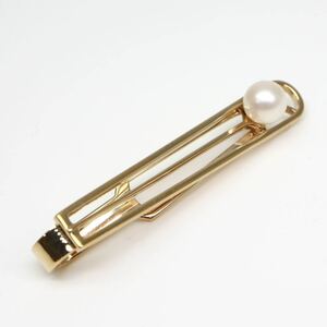 MIKIMOTO(ミキモト)◆K14 アコヤ本真珠 タイバーおまとめ◆M 約3.2g 約5.0mm珠 パール pearl jewelry ジュエリー EA5/EA6