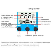 ソーラーチャージャーコントローラー 30A 12V/24V バッテリー 充電 LCD USB チャージコントローラー 【送料230円】_画像5