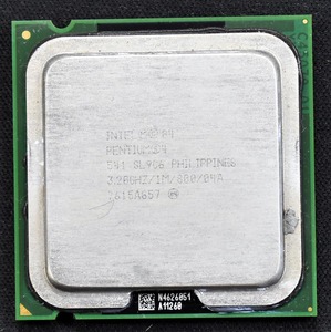 Intel Pentium 4 541 3.2 GHz SL9C6 Socket 775 LGA775 FSB800 Prescott (動作確認済 中古品) (管:SAC70 x2s