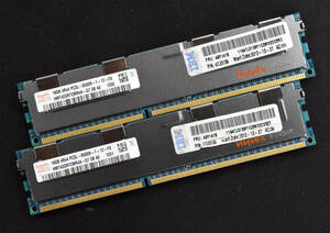 (送料無料) 32GB (16GB 2枚組) DDR3L PC3L-8500R DDR3L-1066 DDR3 REG 4Rx4 240pin ECC Registered HYNIX サーバー MacPro向け (SA5057 x4s