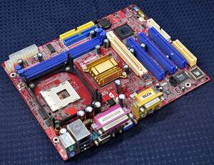 (国内発送) BIOSTAR U8668-D VER.7.B VIA P4M266A Chipset/Socket478 MicroATX ASUSTeK FSB533 コンデンサー異常無 (管:ASM12