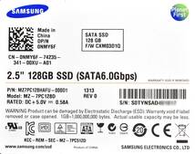 Samsung MZ7PC128HAFU-000D1 128GB SATA MLC 2.5インチ 7mm (使用時間:17160H) (Read:48785G Write:7410G) (管:SS07_画像2