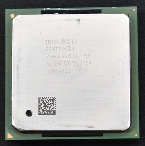 Intel Pentium 4 2.4 GHz SL6S9 Socket 478 (mPGA478B) FSB400 Northwood (動作確認済 中古品) (管:SAC72