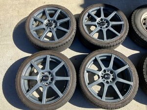 S管理75017 スイフト ZC321S】★BLITZ 17インチ 215/40R17 2020年製タイヤ付 アルミ ホイール★7J +47 PCD114.3 5H