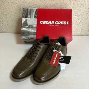 未使用保管品　セダークレスト CEDAR CREST 軽量・クッション 皮靴　メンズ ウォーキング シューズ 26㌢　箱あり　ブラウン　紐履