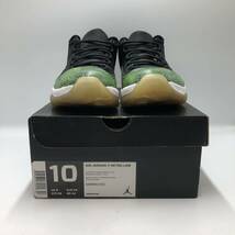 【28cm】Nike Air Jordan 11 Retro Low Green Snakeskin ナイキ エアジョーダン レトロ ロー グリーン スネークスキン (528895-033) 0027_画像2
