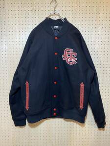 【L】FTC original garments stadium jacket BLACK エフティーシー オリジナル ガーメンツ スタジアム ジャケット ワッペン ブラック T90