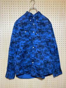 【M】FTC original garments L/S shirt Blue エフティーシー オリジナル ガーメンツ ロング スリーブ シャツ ブルー 長 T93