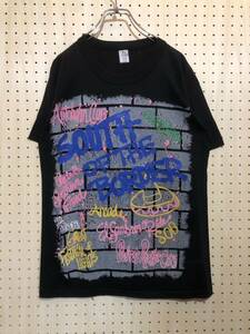 【M】 70s Vintage tee swing Frank Sinatra Print T Shirt Black フランク シナトラ プリント Tシャツ ブラック 70年代 半袖 USA製 T118