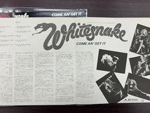 美品LP★WHITE SNAKE/ホワイトスネイク★Come An' Get It/国内盤（1981年）★新品保護袋付★METALLICARATTIRONMAIDENOzzyDIOMegadethACCEPT_画像8