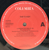 【限定ポスター仕様の特殊ジャケット／Limited Edition, Poster Bag】12 UK 英盤 THE CLASH London Calling (Columbia) 45RPM._画像5