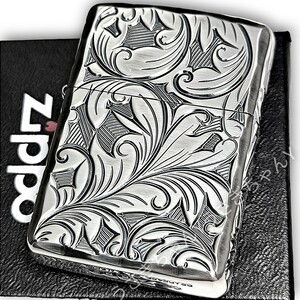 zippo☆アーマー☆5面NC彫刻☆アンティークシルバー☆ジッポ ライター