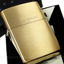 zippo☆ゴールドブラス☆ソリッドブラス/ロゴ☆金タンク☆ジッポ ライター_画像3