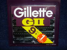 新品　送料無料　ジレット純正　GⅡ　ビンテージ 2枚刃カミソリ　替刃 10コ入（ 9コ＋1コ ）　Gillette　GⅡ _画像3