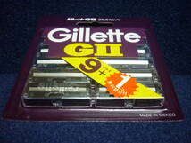 新品　送料無料　ジレット純正　GⅡ　ビンテージ 2枚刃カミソリ　替刃 10コ入（ 9コ＋1コ ）　Gillette　GⅡ _画像6