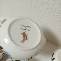 マタノアツコ　lamerise matano atsuko 俣野温子　ら・むりーず　カップ ソーサー 洋食器 シュガーポット ティーポット ポット 食器_画像6