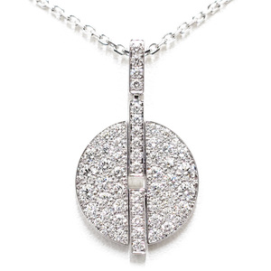 [.] Cartier K18WGi Mali apave diamond necklace pendant 750WG jewelry [ Manufacturers finish settled ]
