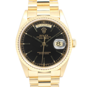 [Нагоя] День Rolex Day 18238 T -Black YG Golden Automatic Windling Men Гарантия