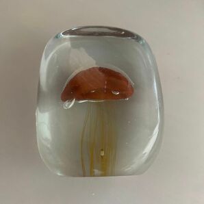 ジェリーフィッシュ ペーパー ウェイト Jellyfish Paper Weight スクエア クラゲ くらげ　ガラス オブジェ　