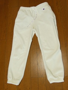  Champion POLATEC jogger pants white M fleece 