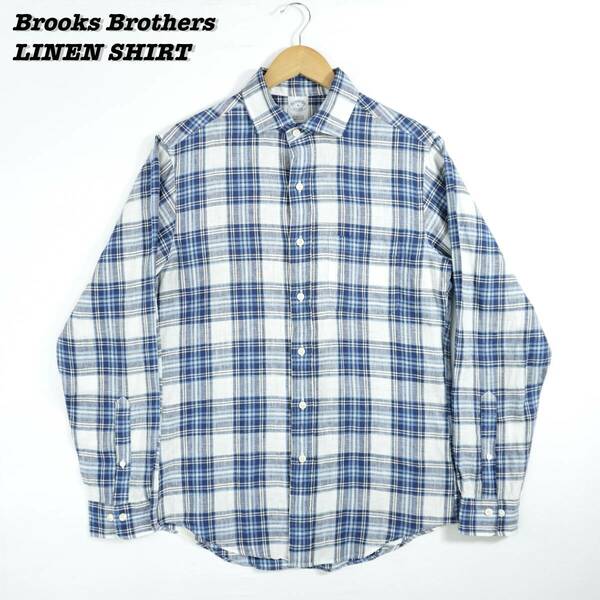 Brooks Brothers LINEN SHIRTS M SH24012 ブルックスブラザーズ リネンシャツ スリムフィット アイリッシュリネン
