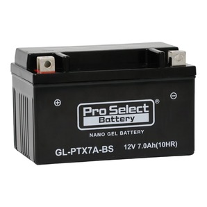 ProSelect(プロセレクト) バイク GL-PTX7A-BS ナノ・ジェルバッテリー(YTX7A-BS 互換)(ジェルタイプ 液入充電済) PSB105 密閉型Mの画像2